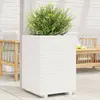 Image de vidaXL Jardinière blanc 50x50x72 cm bois de pin massif