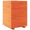 Image de vidaXL Jardinière cire marron 50x50x72 cm bois de pin massif