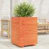 Image de vidaXL Jardinière cire marron 50x50x72 cm bois de pin massif