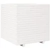Image de vidaXL Jardinière blanc 70x70x72 cm bois de pin massif