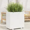 Image de vidaXL Jardinière blanc 70x40x72 cm bois de pin massif
