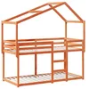 Image de vidaXL Lit superposé sans matelas cire marron 90x190 cm pin massif