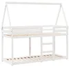 Image de vidaXL Lit superposé sans matelas blanc 80x200 cm bois de pin massif