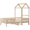 Image de vidaXL Cadre de lit avec toit sans matelas 100x200 cm