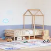 Image de vidaXL Cadre de lit avec toit sans matelas 100x200 cm