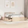Image de vidaXL Cadre de lit sans matelas 120x190 cm bois de pin massif