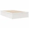 Image de vidaXL Cadre de lit sans matelas blanc 135x190 cm bois de pin massif