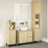 Image de vidaXL Ensemble de meubles de salle de bain 3 pcs chêne sonoma