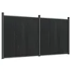 Image de vidaXL Panneau de clôture gris 353x186 cm WPC