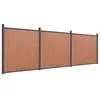 Image de vidaXL Panneau de clôture marron 526x186 cm WPC