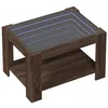 Image de vidaXL Table basse avec LED chêne marron 73x53x45 cm bois d'ingénierie