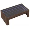 Image de vidaXL Table basse avec LED infini chêne marron 90x50x30 cm