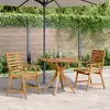 Image de vidaXL Ensemble à manger de jardin 3 pcs Bois d'acacia solide