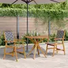 Image de vidaXL Ensemble à manger de jardin 3 pcs Bois d'acacia solide