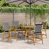 Image de vidaXL Ensemble à manger de jardin 5 pcs Bois d'acacia solide