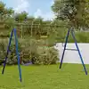 Image de vidaXL Jeu de balançoire extérieur avec balançoire trapèze et échelle