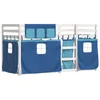 Image de vidaXL Lit superposé sans matelas bleu 80x200 cm bois de pin massif