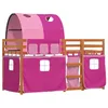 Image de vidaXL Lit superposé sans matelas 90x200 cm bois de pin massif