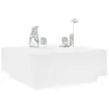 Image de vidaXL Table basse blanc 100x100x40 cm bois d'ingénierie