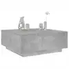 Image de vidaXL Table basse gris béton 100x100x40 cm bois d'ingénierie