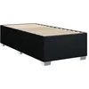 Image de vidaXL Cadre de lit sans matelas noir 90x200 cm tissu