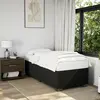 Image de vidaXL Cadre de lit sans matelas noir 90x200 cm tissu