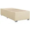 Image de vidaXL Cadre de lit sans matelas crème 100x200 cm tissu
