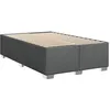 Image de vidaXL Cadre de lit sans matelas gris foncé 120x190 cm tissu