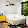 Image de vidaXL Cadre de lit sans matelas crème 120x200 cm tissu