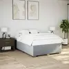 Image de vidaXL Cadre de lit sans matelas gris clair 140x190 cm tissu