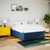 Image de vidaXL Cadre de lit sans matelas bleu 140x190 cm tissu