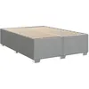 Image de vidaXL Cadre de lit sans matelas gris clair 140x200 cm tissu