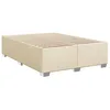 Image de vidaXL Cadre de lit sans matelas crème 160x200 cm tissu