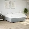 Image de vidaXL Cadre de lit sans matelas gris clair 200x200 cm tissu