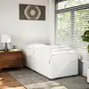 Image de vidaXL Cadre de lit sans matelas blanc 90x190 cm similicuir