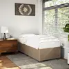 Image de vidaXL Cadre de lit sans matelas cappuccino 100x200 cm similicuir