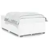 Image de vidaXL Cadre de lit sans matelas blanc 120x190 cm similicuir