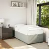 Image de vidaXL Cadre de lit sans matelas gris clair 90x190 cm velours