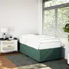 Image de vidaXL Cadre de lit sans matelas vert foncé 90x190 cm velours