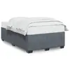 Image de vidaXL Cadre de lit sans matelas gris foncé 120x190 cm velours