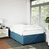 Image de vidaXL Cadre de lit sans matelas bleu 120x190 cm velours