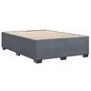 Image de vidaXL Cadre de lit sans matelas gris foncé 140x190 cm velours
