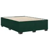 Image de vidaXL Cadre de lit sans matelas vert foncé 140x190 cm velours
