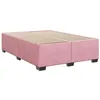 Image de vidaXL Cadre de lit sans matelas rose 140x190 cm velours