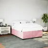 Image de vidaXL Cadre de lit sans matelas rose 140x190 cm velours