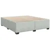 Image de vidaXL Cadre de lit sans matelas gris clair 200x200 cm velours