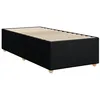 Image de vidaXL Cadre de lit sans matelas noir 80x200 cm tissu