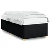 Image de vidaXL Cadre de lit sans matelas noir 80x200 cm tissu