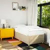 Image de vidaXL Cadre de lit sans matelas crème 80x200 cm tissu