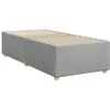 Image de vidaXL Cadre de lit sans matelas gris clair 90x190 cm tissu